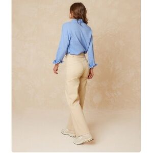 Indi & Cold Cream Wide Leg Pants